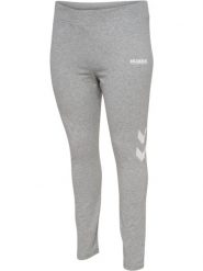 Damskie wysokie legginsy Hummel Legacy Plus. Szare legginsy damskie Hummel, bez wzorów, z bawełny. Za 150.50 zł.