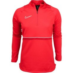 Bluza sportowa damska Nike Dri-Fit Academy. Czerwone bluzy damskie Nike, bez wzorów, sportowe, bez ramiączek, bez kaptura. Za 110.00 zł.