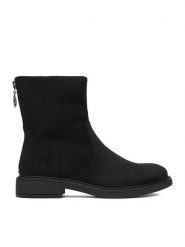 Clara Barson Botki CEO-WS2169-04 Czarny. Czarne botki damskie Clara Barson, bez wzorów, z materiału, bez obcasa, na płaskiej podeszwie, bez zapięcia. Za 149.99 zł.