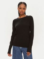 Calvin Klein Sweter K20K207575 Czarny Regular Fit. Czarne swetry nierozpinane damskie Calvin Klein, xs, bez wzorów, z wełny, bez kołnierzyka, bez ramiączek. W wyprzedaży za 269.99 zł.
