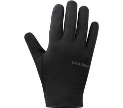 Rękawiczki kolarskie LIGHT Thermal, męskie. Czarne rękawiczki męskie Shimano, bez wzorów, z elastanu. Za 132.00 zł.