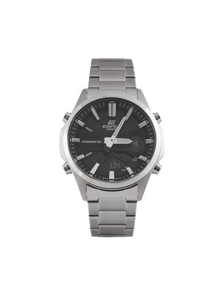 Casio Zegarek Edifice EFV-C120D-1AEF Srebrny. Szare, analogowe zegarki męskie Casio, bez wzorów, srebrne. Za 459.99 zł.