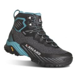 Buty trekkingowe damskie Kayland Duke Mid Ws GTX - black / azure. Czarne obuwie trekkingowe damskie Kayland, z gore-texu, bez zapięcia. Za 881.00 zł.