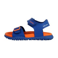 Sandały GEOX J SANDAL FUSBETTO BO Pomarańczowy. Niebieskie sandały męskie Geox, na lato, bez wzorów, ze skóry, bez zapięcia. Za 165.99 zł.