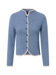 Franco Callegari Sweter z wełny Kobiety niebieski, M. Niebieskie swetry nierozpinane damskie Franco Callegari, m, bez wzorów, z dzianiny, bez kołnierzyka, bez ramiączek. Za 399.95 zł.