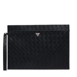 Saszetka Guess. Czarne saszetki i nerki męskie Guess, z aplikacjami. Za 214.99 zł.