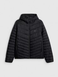 4F Kurtka z wypełnieniem syntetycznym męska - czarna M. Czarne kurtki męskie 4F, m, bez wzorów, z materiału, klasyczne, bez kaptura. Za 269.99 zł.