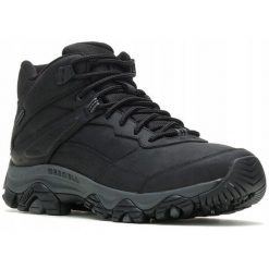 Buty trekkingowe dla mężczyzn Merrell Moab Advent 3 MID. Brązowe buty zimowe męskie Merrell, bez wzorów, bez obcasa, bez zapięcia. Za 569.99 zł.