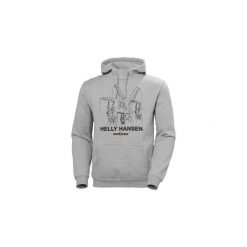 Helly Hansen Mens Manchester Graphic Hoodie Light Gray. Czarne bluzy męskie Helly Hansen, bez wzorów, sportowe, bez ramiączek, bez kaptura. Za 110.99 zł.