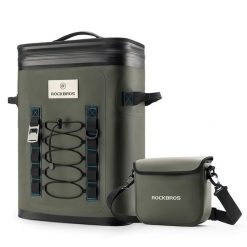Plecak termiczny Rockbros z izolacją 20l - zielony. Zielone plecaki męskie ROCKBROS, bez wzorów. W wyprzedaży za 535.00 zł.