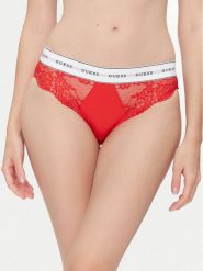 Guess Figi klasyczne O2BE08 KBBT0 Czerwony. Czerwone majtki damskie Guess, z syntetyku. Za 119.99 zł.