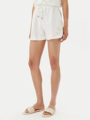 ACCESS FASHION Szorty materiałowe 53-5060-133 Biały Loose Fit. Białe szorty damskie ACCESS FASHION, bez wzorów, ze lnu. Za 299.99 zł.