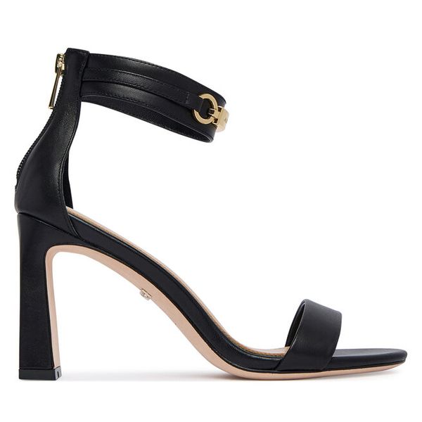 Sandały Marciano Guess. Czarne sandały damskie Marciano Guess, z aplikacjami, bez obcasa, na słupku, bez zapięcia. Za 890.99 zł.