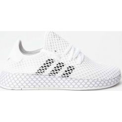Sneakersy białe Adidas Deerupt Runner J F34295 - biały / czarny. Białe obuwie sportowe damskie Adidas, bez wzorów, bez zapięcia. Za 279.99 zł.