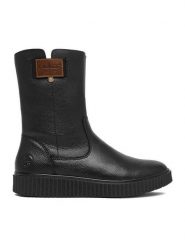 Rieker Botki CEO-Y4355-00 Czarny. Czarne botki damskie Rieker, bez wzorów, ze skóry, bez obcasa, na płaskiej podeszwie, bez zapięcia. Za 429.99 zł.