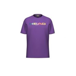 RAINBOW T-Shirt Junior. Fioletowe koszulki sportowe damskie Head, bez wzorów, bez ramiączek, tenisowe. W wyprzedaży za 120.00 zł.