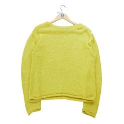 Second life - Żółty sweter dla kobiet - Jak nowy. Żółte swetry nierozpinane damskie Ralph Lauren, s, bez wzorów, z materiału, sportowe, bez kołnierzyka, bez ramiączek. Za 102.20 zł.