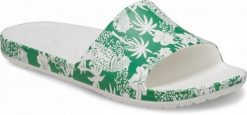 Klapki Dla Dorosłych Crocs Kadee Graphic Slide. Białe klapki męskie Crocs, bez wzorów, z materiału, bez zapięcia. Za 89.99 zł.