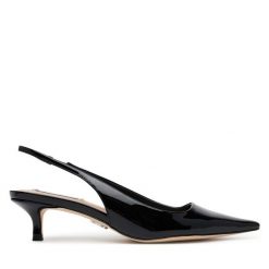 Sandały Steve Madden. Czarne sandały damskie Steve Madden, bez wzorów, bez obcasa, na szpilce, bez zapięcia. Za 309.99 zł.