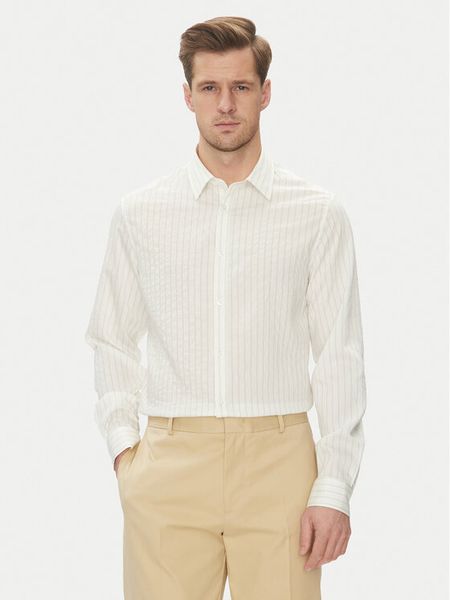 Marciano Guess Koszula 5GHH39 4463Z Biały Regular Fit. Białe koszule męskie Marciano Guess, m, z aplikacjami, z syntetyku, bez kołnierzyka, bez ramiączek. Za 239.99 zł.