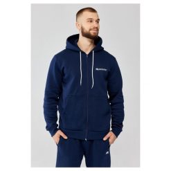 Męska bluza dresowa z kapturem Rough Radical Track Hoodie Zip. Niebieskie bluzy męskie ROUGH RADICAL, m, bez wzorów, z dresówki, z kapturem, na fitness i siłownię. W wyprzedaży za 189.99 zł.