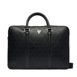 Torba na laptopa Guess. Czarne torby na laptopa damskie Guess, z aplikacjami. Za 589.99 zł.