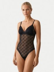HUGO Body 50566811 Czarny. Czarne body Hugo, bez wzorów, z syntetyku. Za 364.99 zł.