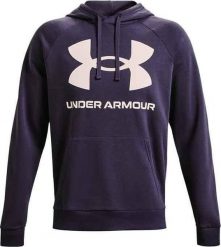 Under Armour Bluza męska Rival Fleece Big Logo Hd granatowa r. S (1357093-558). Bluzy męskie Under Armour, m, bez wzorów, bez ramiączek, bez kaptura. Za 206.89 zł.