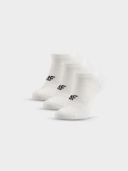 4F Skarpetki krótkie (3-pack) damskie - białe 35-38. Białe skarpetki damskie 4F, bez wzorów, z bawełny. Za 49.99 zł.