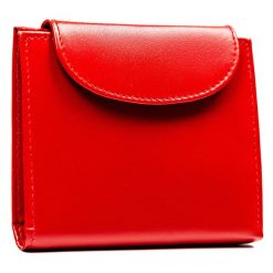 Niewielki portfel damski ze skóry naturalnej w czerwonym kolorze zamykany na zatrzask 4U Cavaldi N202-SCL-BL. Czerwone portfele damskie 4U Cavaldi, ze skóry. Za 69.99 zł.