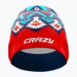 Czapka do biegania damska Crazy Spire. Czerwone czapki damskie CRAZY, bez wzorów, z materiału, sportowe. Za 169.99 zł.
