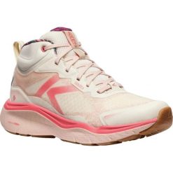 KEEN Leiki Mid WP damskie Birch/Cameo Rose – wodoodporne buty trekkingowe 38. Białe obuwie trekkingowe damskie Keen, bez zapięcia. Za 518.99 zł.