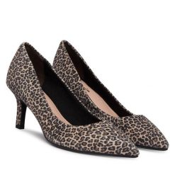 Czółenka Tamaris. Brązowe czółenka damskie Tamaris, bez wzorów, bez obcasa, bez zapięcia. Za 409.99 zł.