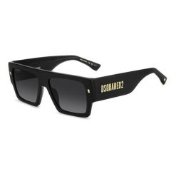 Okulary przeciwsłoneczne DSQUARED2 D2 0165/S 807 9O dla mężczyzn, rozmiar 57 mm. Czarne okulary przeciwsłoneczne damskie DSQUARED, prostokątne. Za 838.45 zł.