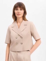 More & More Krótka marynarka Kobiety Lyocell beżowy|szary, 46. Brązowe marynarki i żakiety damskie More & More, bez wzorów, z lyocellu, eleganckie, bez kołnierzyka, bez ramiączek. Za 429.95 zł.