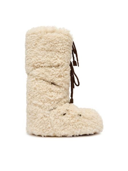 Moon Boot Śniegowce 80D1403070 Beżowy. Brązowe śniegowce damskie Moon Boot, z materiału, bez zapięcia. Za 1,499.00 zł.