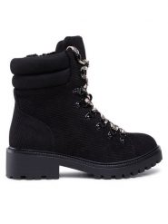 Jenny Fairy Trapery WS5601-21 Czarny. Czarne trapery damskie Jenny Fairy, z materiału, bez zapięcia. Za 199.99 zł.