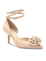 Eva Minge Szpilki ROSE-V1520-15 Beżowy. Brązowe szpilki damskie Eva Minge, bez wzorów, ze skóry, bez obcasa, na szpilce, bez zapięcia. Za 239.99 zł.
