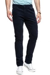LEE SPODNIE MĘSKIE CHINO DARK MARINE L768WJ21 112121139. Niebieskie eleganckie spodnie męskie Lee, bez wzorów, z materiału. W wyprzedaży za 139.99 zł.