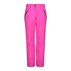 Spodnie damskie narciarskie CMP 34W4556. Czerwone spodnie materiałowe damskie CMP, na zimę, bez wzorów, sportowe. Za 404.00 zł.