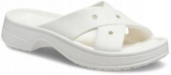 Klapki Dla Dorosłych Crocs Classic Cross Strap. Brązowe klapki męskie Crocs, bez wzorów, z materiału, bez zapięcia. Za 159.99 zł.