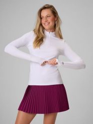 4F Longsleeve slim gładki damski - biały XS. Białe koszulki sportowe damskie 4F, xs, bez wzorów, z dzianiny, bez ramiączek. Za 129.99 zł.