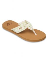Sandały klapki japonki damskie PAIA. Czerwone klapki damskie Roxy, bez wzorów, z bawełny, bez obcasa, bez zapięcia. Za 119.99 zł.
