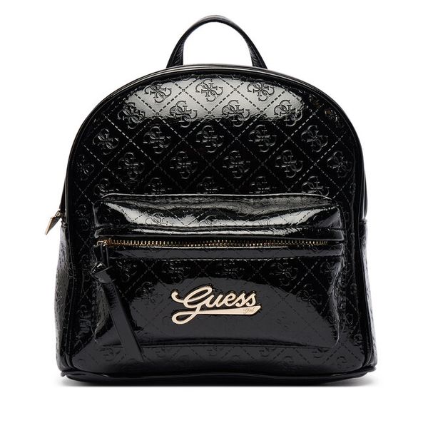 Plecak Guess. Czarne plecaki damskie Guess, z aplikacjami. Za 324.99 zł.