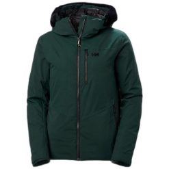 Damska kurtka narciarska Helly Hansen snowbird 2.0. Zielone kurtki sportowe damskie Helly Hansen, na zimę, bez wzorów, bez ramiączek, bez kaptura, narciarskie. W wyprzedaży za 1,243.50 zł.