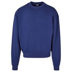 Bluza Męska Ultra Heavy Crew Neck. Niebieskie bluzy męskie Urban Classics, m, bez wzorów, bez ramiączek, bez kaptura. Za 186.99 zł.