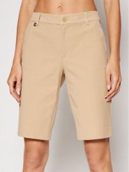 Lauren Ralph Lauren Szorty materiałowe 200661653009 Beżowy Regular Fit. Brązowe szorty damskie Lauren Ralph Lauren, bez wzorów, z bawełny. Za 639.99 zł.