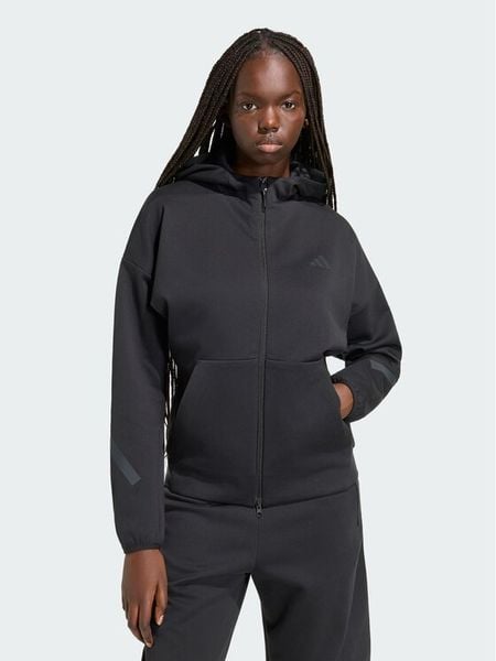 Adidas Bluza Z.N.E. Full Zip KF6327 Czarny Regular Fit. Czarne bluzy damskie Adidas, s, bez wzorów, z syntetyku, bez ramiączek, bez kaptura. Za 388.99 zł.