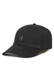 Tommy Hilfiger Czapka z daszkiem Elevated Chic AW0AW17631 Czarny. Czarne czapki damskie Tommy Hilfiger, bez wzorów, z bawełny. Za 149.99 zł.