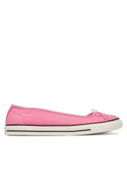 Converse Baleriny Chuck Taylor All Star Dainty Ballerina A16212C Różowy. Czerwone balerinki damskie Converse, bez wzorów, z materiału, retro, bez obcasa, bez zapięcia. Za 189.99 zł.